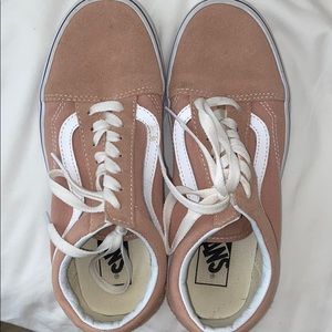 Pink salmon colored vans barely worn